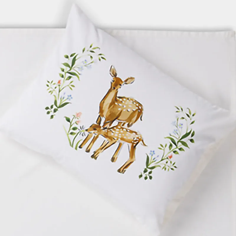 Dreamy Deers Kids Cotton Bedsheet - 200 TC media 3