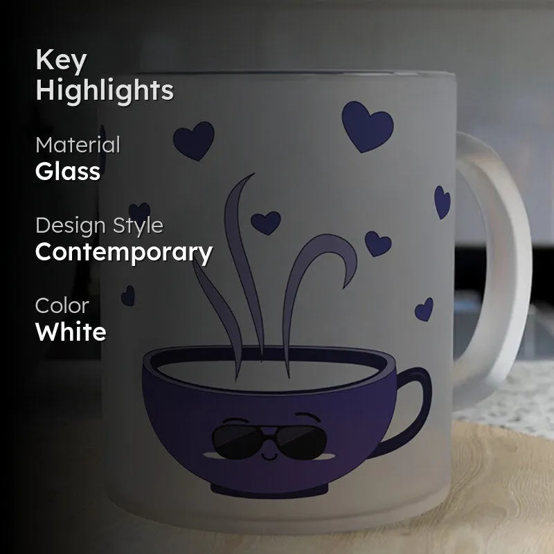 Purple Glass Coffee Mug (300 mL) media 2