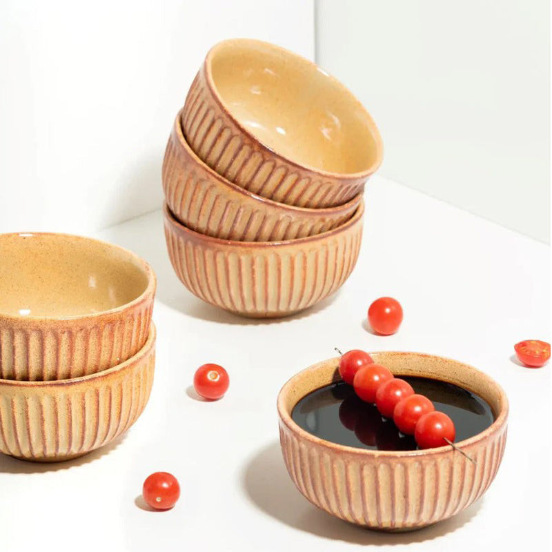 Turia Handmade Snack Bowl - 400 ML - Set of Two