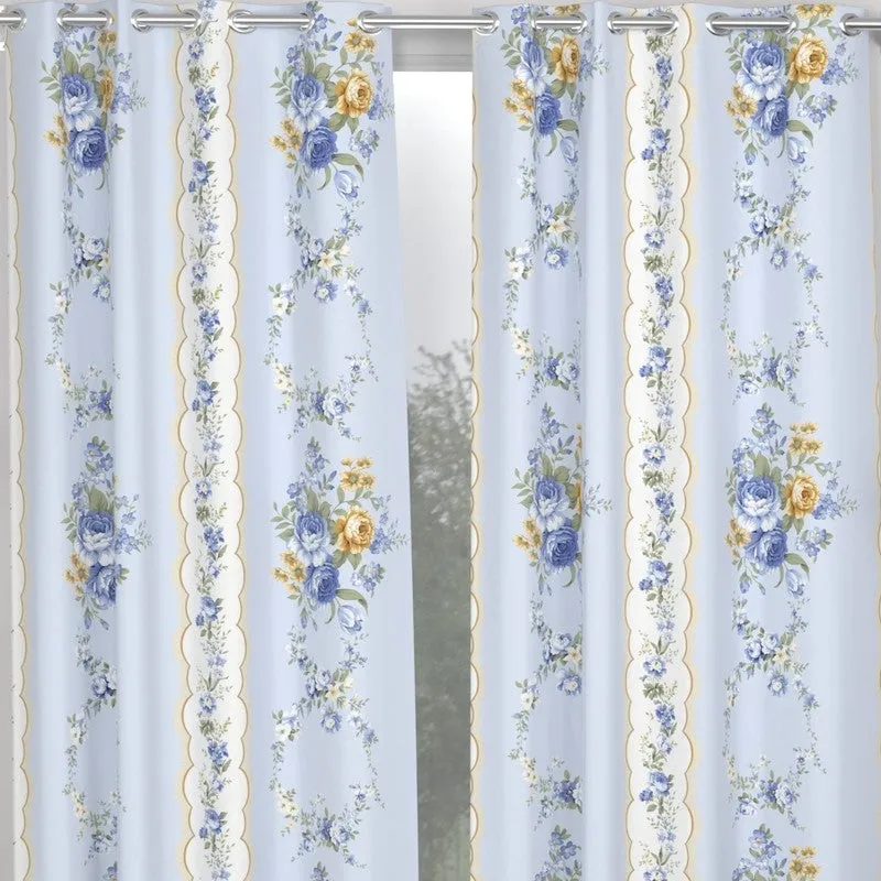 Floral Shine Curtains - Set of Two media 4