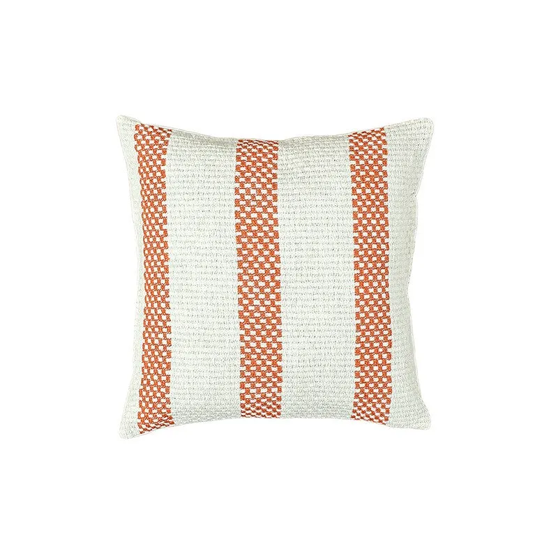 Mysera Charm Cushion Cover (Orange,White) - Set Of Two media 3