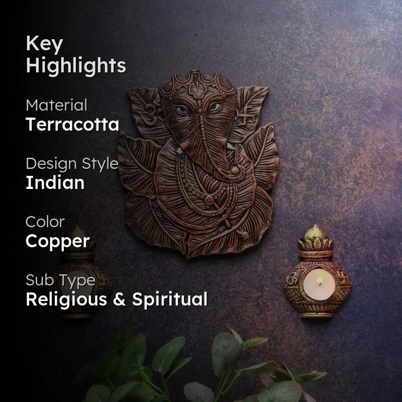 Ganesh Patta Terracotta Wall Accent media 2