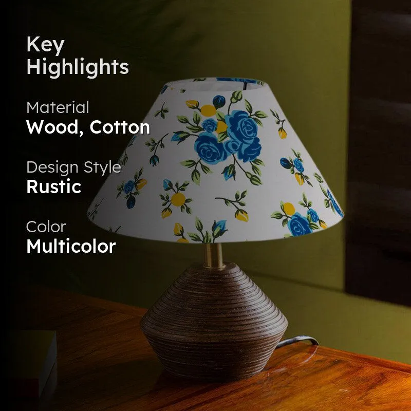 Alba Yami Cone Wooden Table Lamp - Multicolor media 2