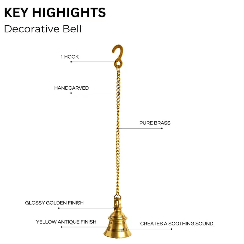 Maninaadham Brass Hanging Bell media 5