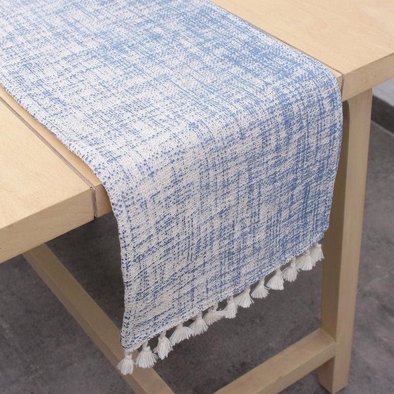 Arabian Sea Cotton Table Runner - Blue image 3