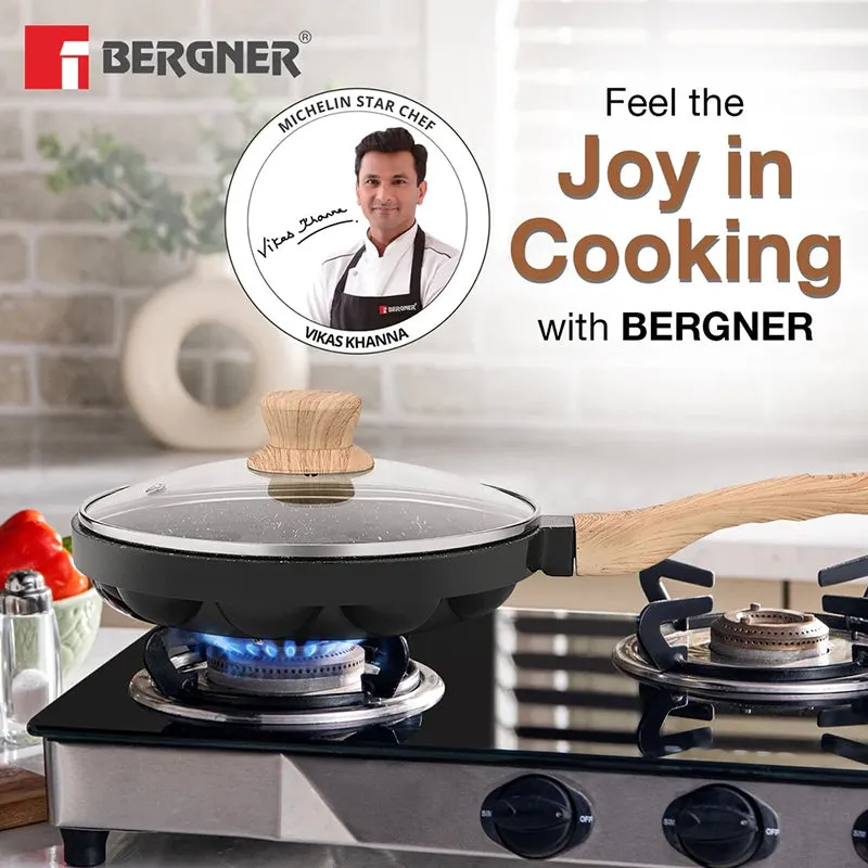 Bergner Aeris Non-Stick Paniyaram Pan With Lid (22 cm) media 9