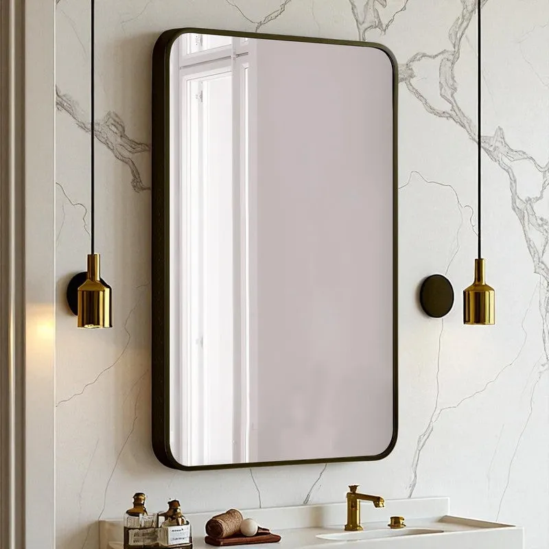 Gleamora Wall Mirror With Aluminium Frame - Black media 3