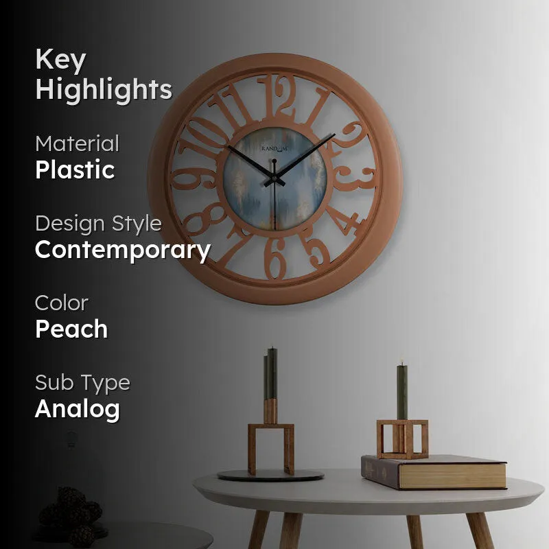 Mitzi Peach Wall Clock media 2