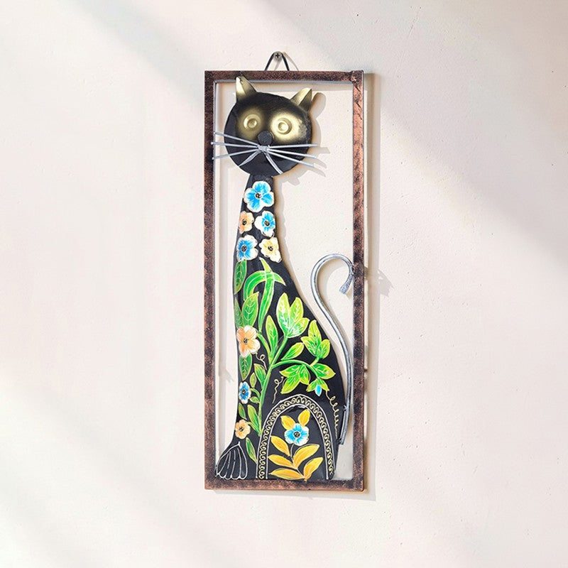 Purrr Bloom Handpainted Metal Wall Accent media 7