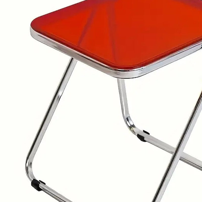 Vistara Red Acrylic Side Table media 6