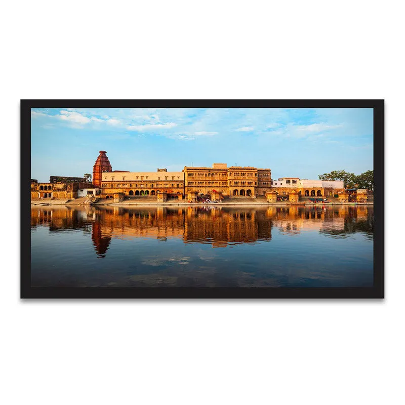 Ayodhya Ram Mandir Wall Painting With Frame media 5