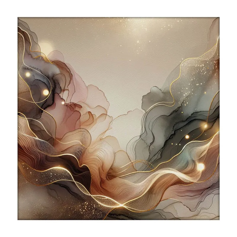 Glacia Mettalica Canvas Wall Painting media 3