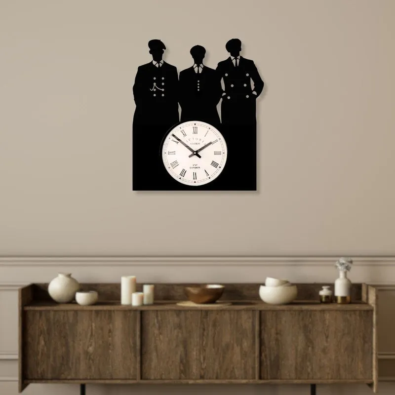 Mysterytime Steel Analog Wall Clock - Black media 3