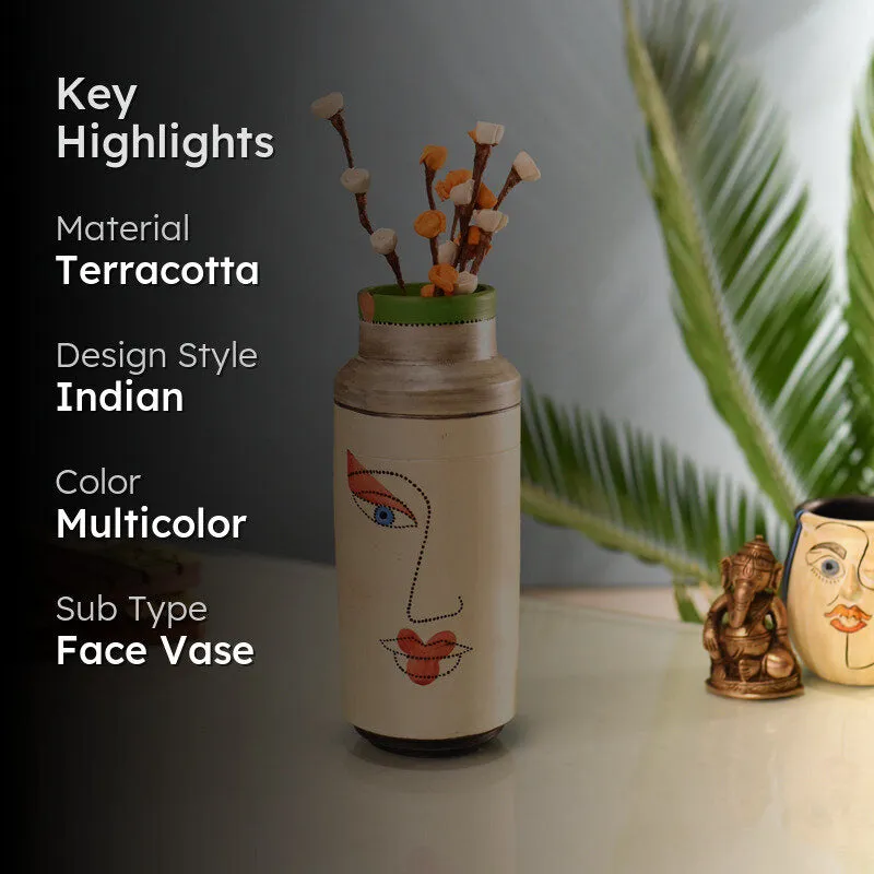 Painted Muse I Terracotta Vase media 2