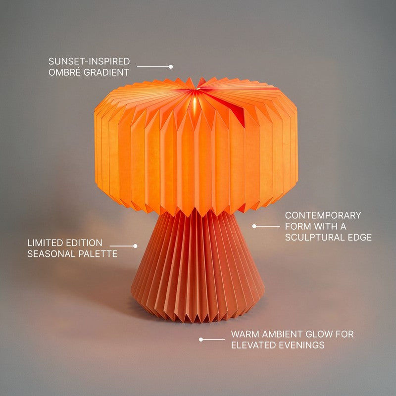 Fig Living Ori Tangerine Dusk Table Lamp - Orange media 10