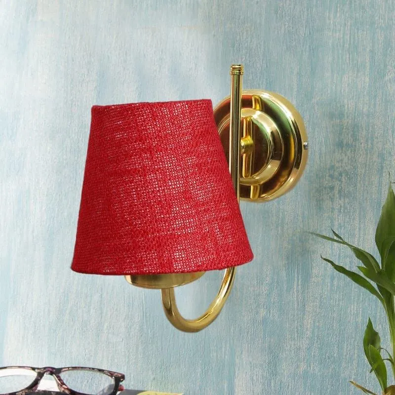 Galora Gale Fabric & Metal Wall Lamp - Red media 3