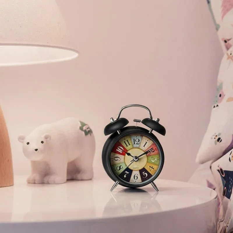 Classic Tick Round Metal Table Clock media 6