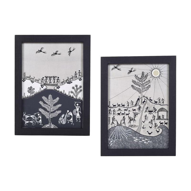 Parasa Prana Canvas Wall Art - Set Of Two media 3