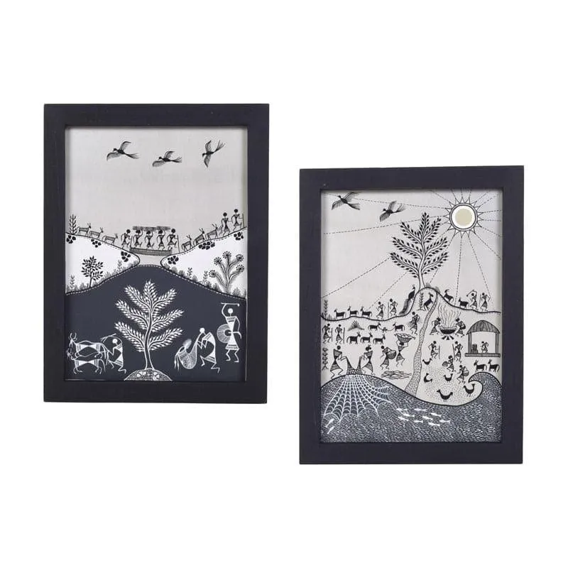 Parasa Prana Canvas Wall Art - Set Of Two media 3