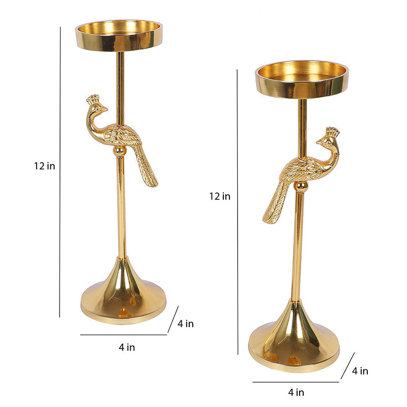 Peacock Plume Tea Light Holder media 7