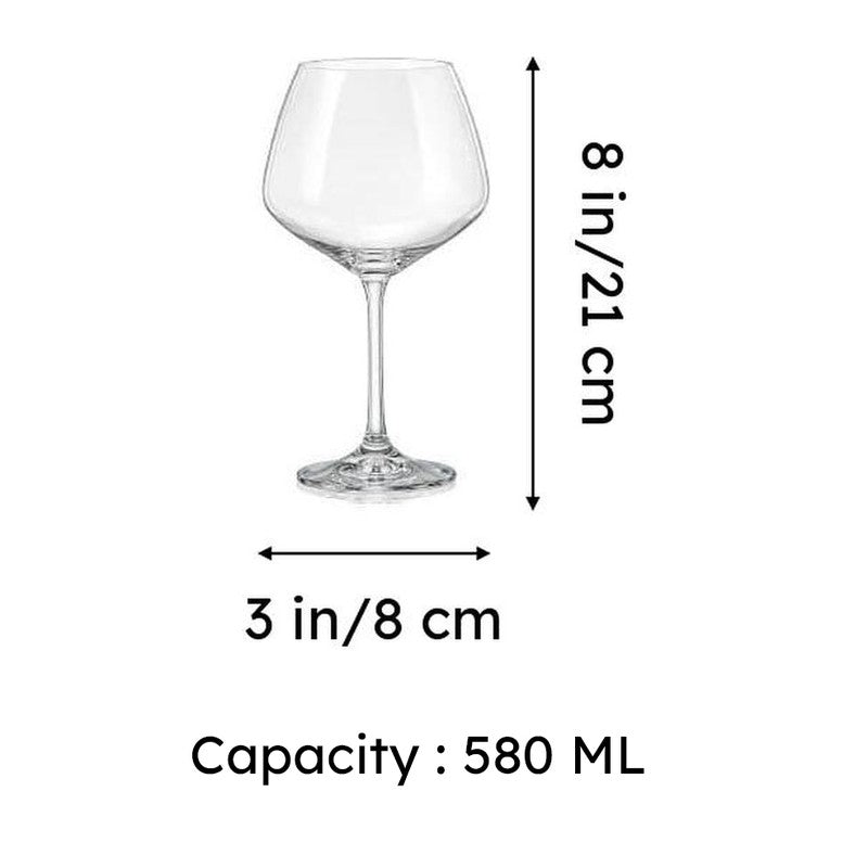 Stella Bohemia Crystal Red Wine Glasses (580 ML) - Set Of Six media 6