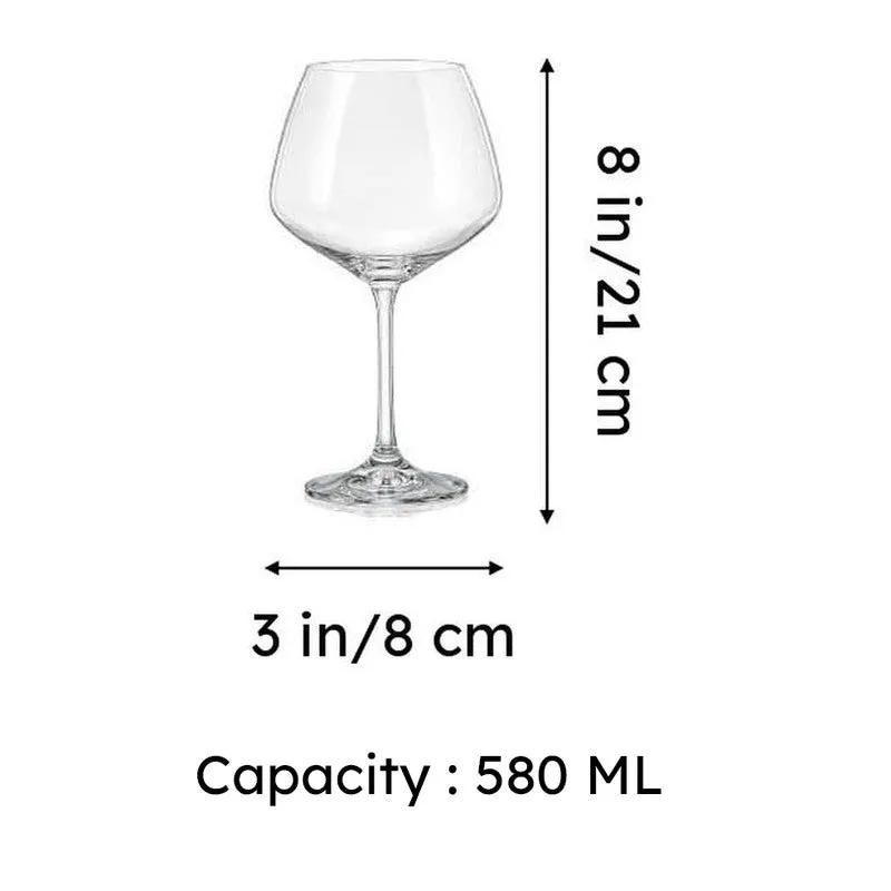 Stella Bohemia Crystal Red Wine Glasses (580 ML) - Set Of Six media 6