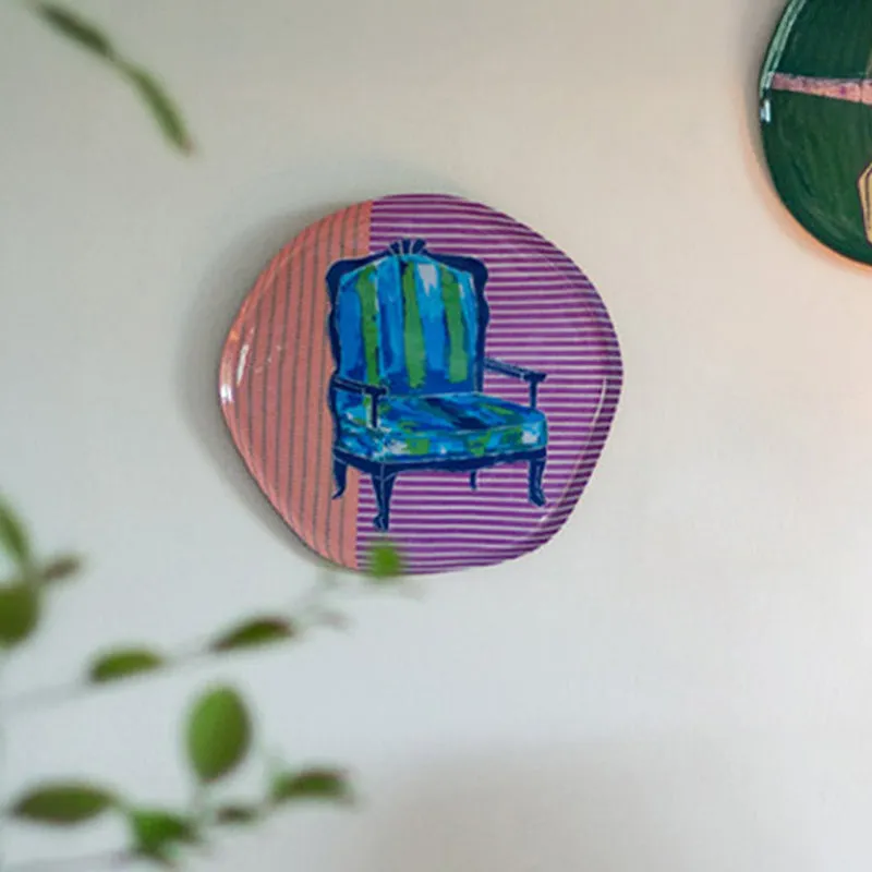Once Upon A Seat Enamel Coated Metal Wall Plate media 1