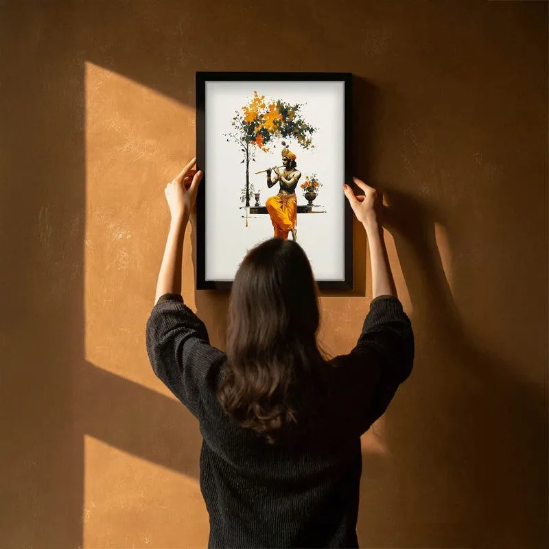 Lord Murari Krishna Blissful Archival Paper Wall Art media 6