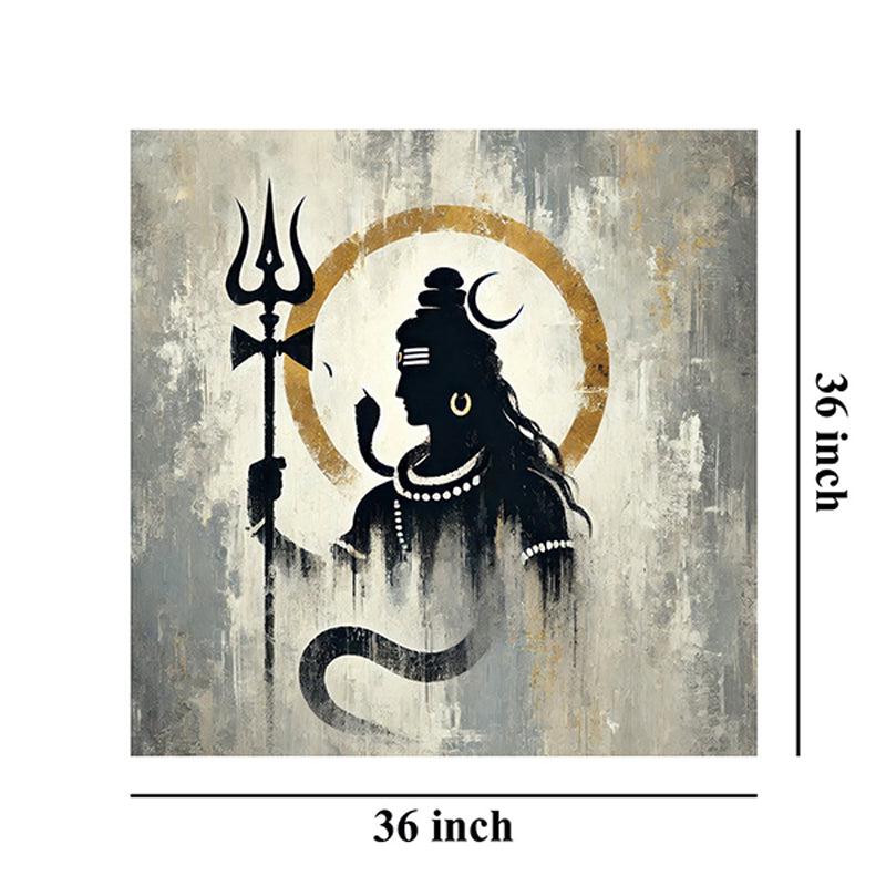 Mystical Shiva Silhouette Wall Painting media 7