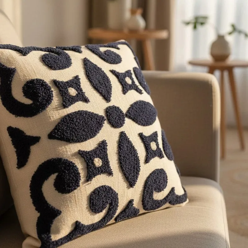 Blumi Tufted Cotton Cushion Cover media 6