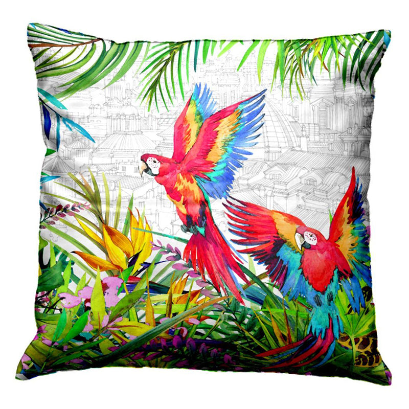 Colours Of Tropics Printed Cushion Cover Set - Set Of Four media 4