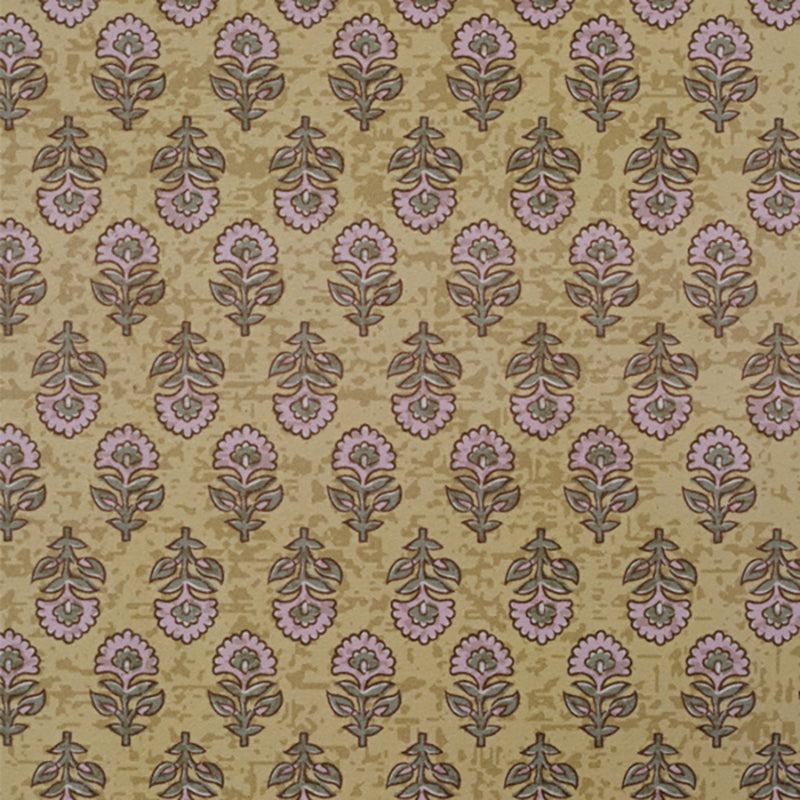Aldor Ethnic Polyester Anti-Skid Carpet - Green & Beige media 4