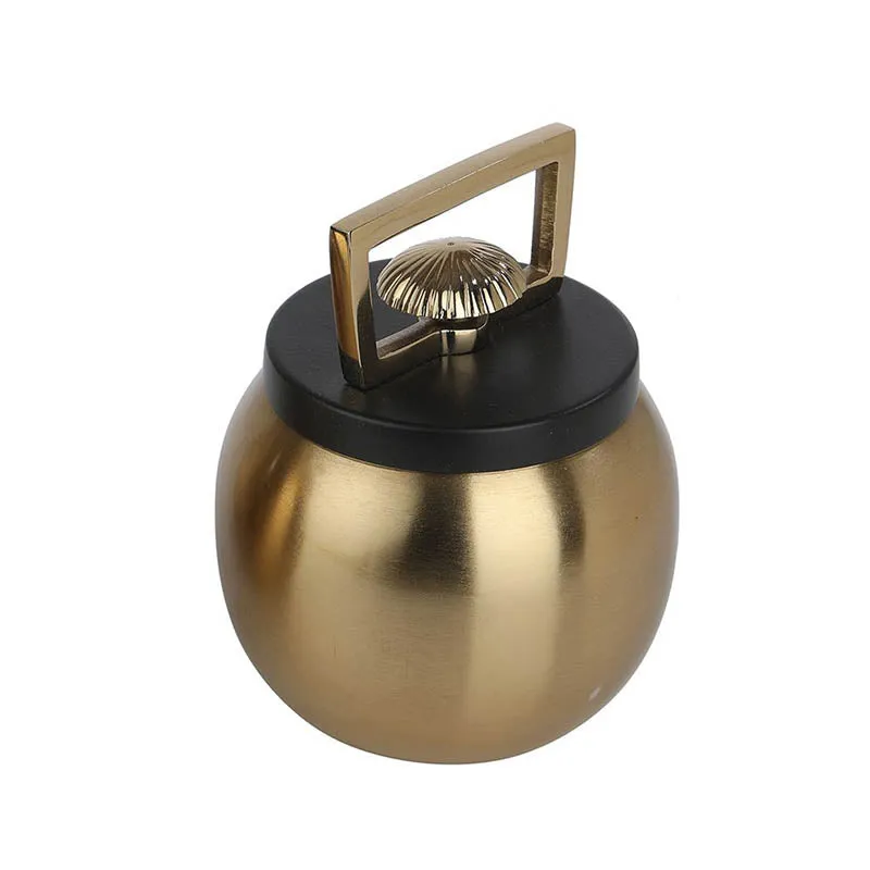Jarrah Storage Jar (Gold & Black) - Small media 5