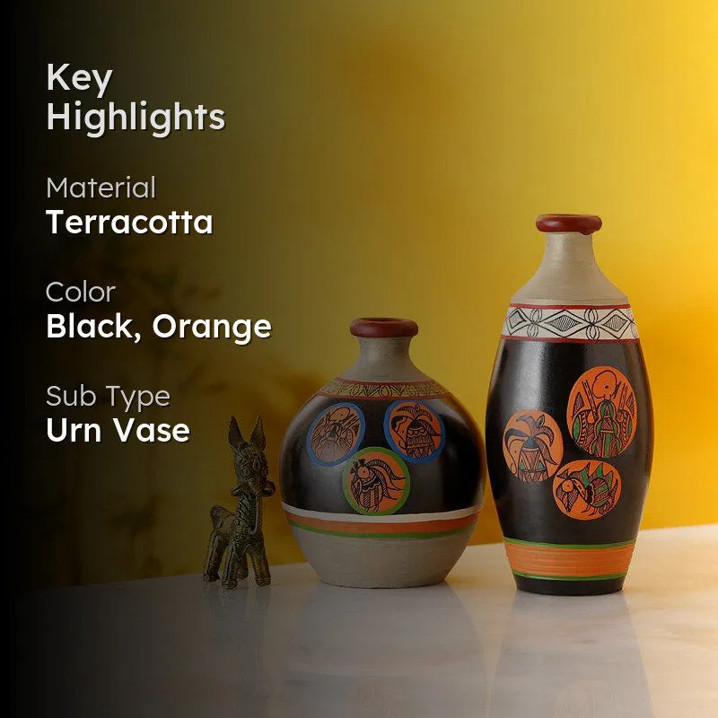 Benita Terracotta Vase - Two Piece Set media 2