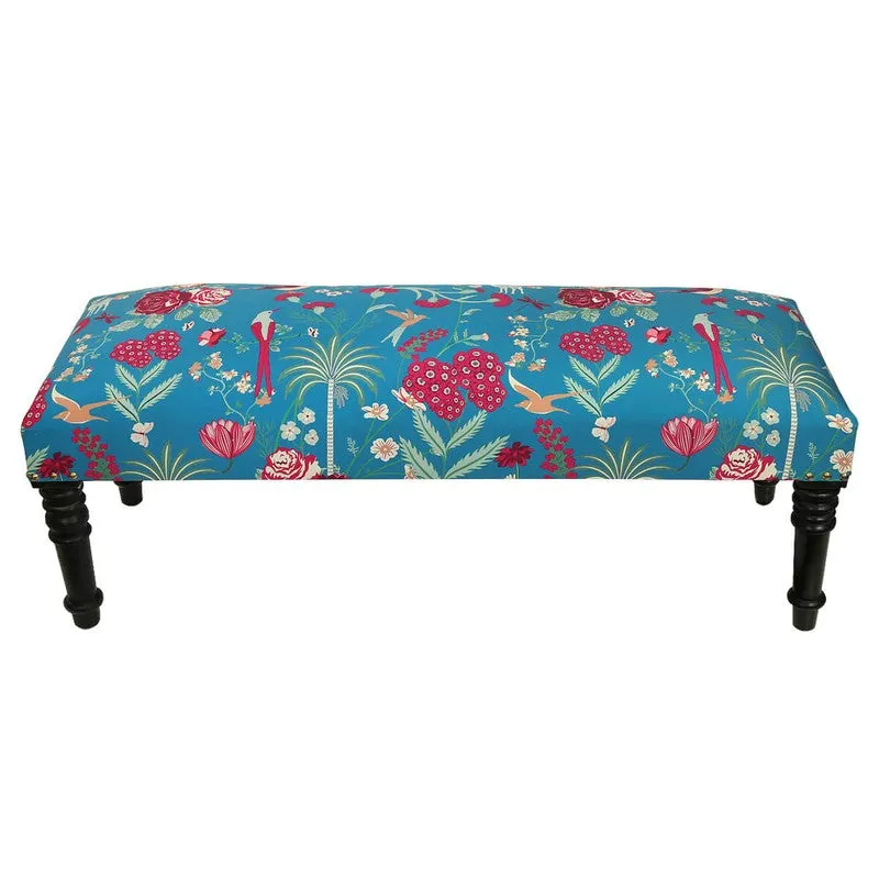 India Circus Sheesham Wood Floral Galore Wooden Bench - 3