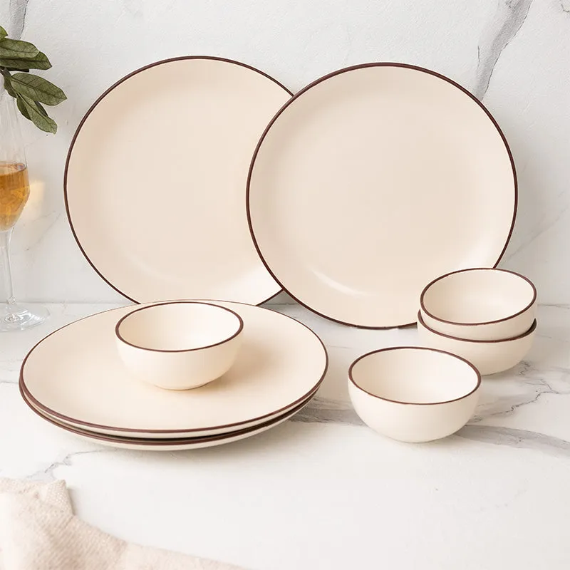 Riddo Dinnerware (Off White) - 8 Piece Set media 1