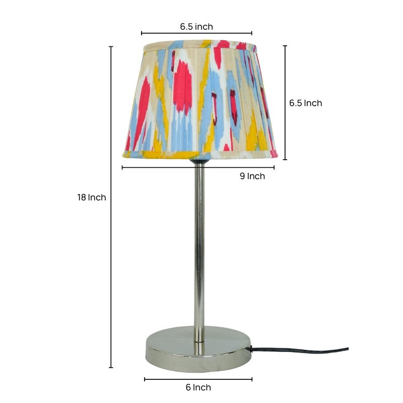 Arcadian Bloom Metal Base Cotton Table Lamp - Multicolor media 6