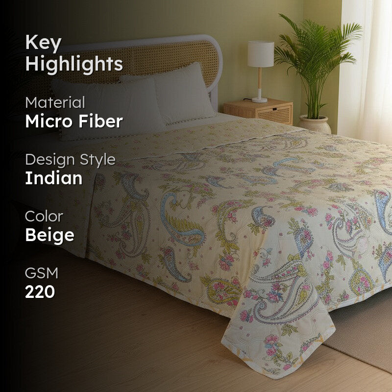BlossomCalm Reversible Comforter - 220 GSM media 2