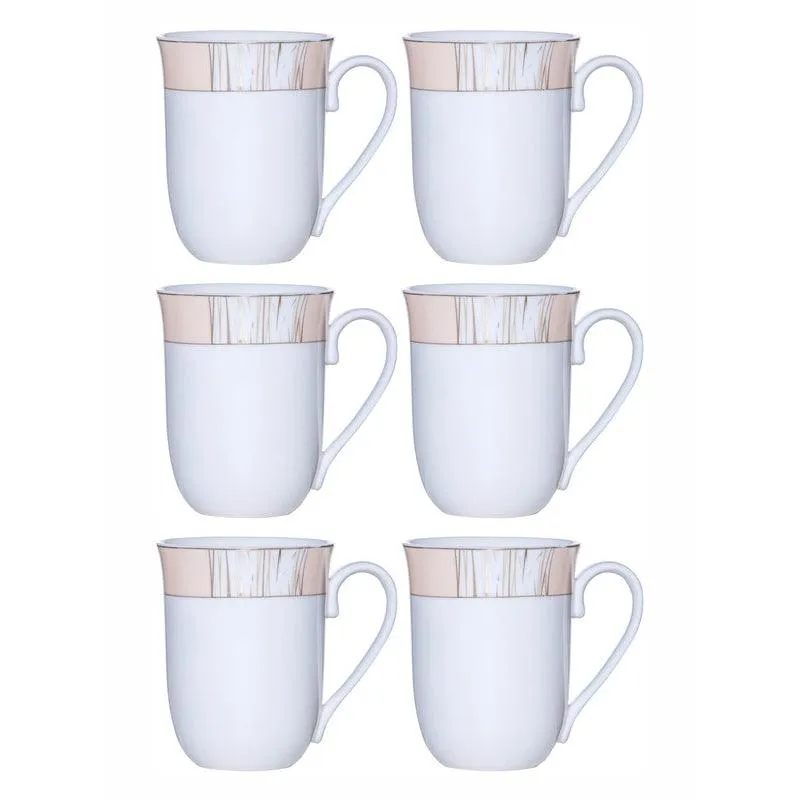 Seren Porcelain Tea Cup (220 mL Each) - Set of Six media 3
