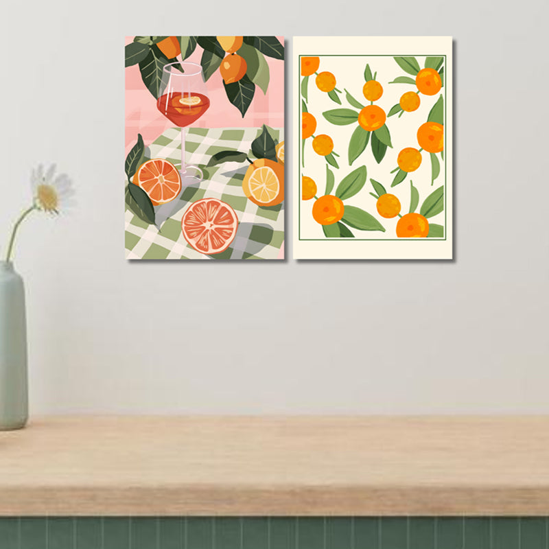 Citrus & Blooms Wall Art - Set Of Two