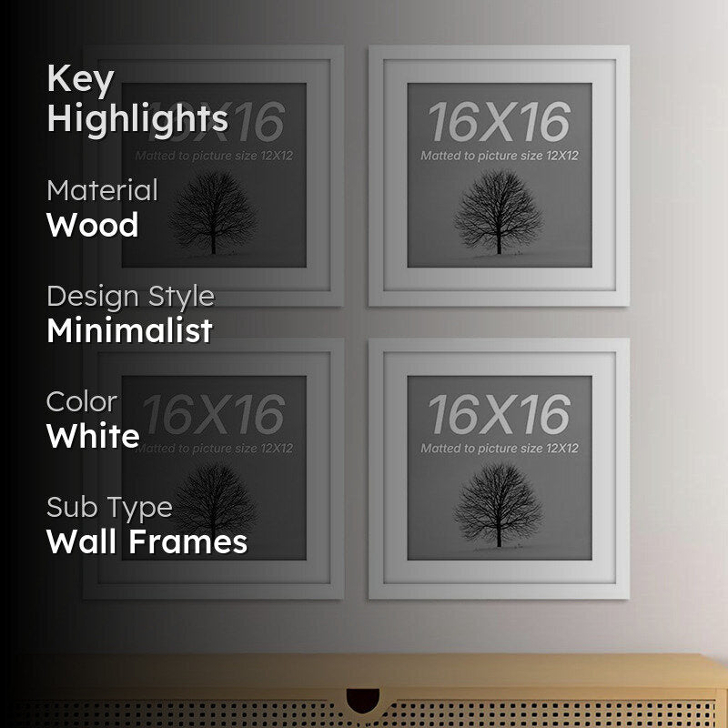 Naia Photo Frame (White) - Set Of Four media 2