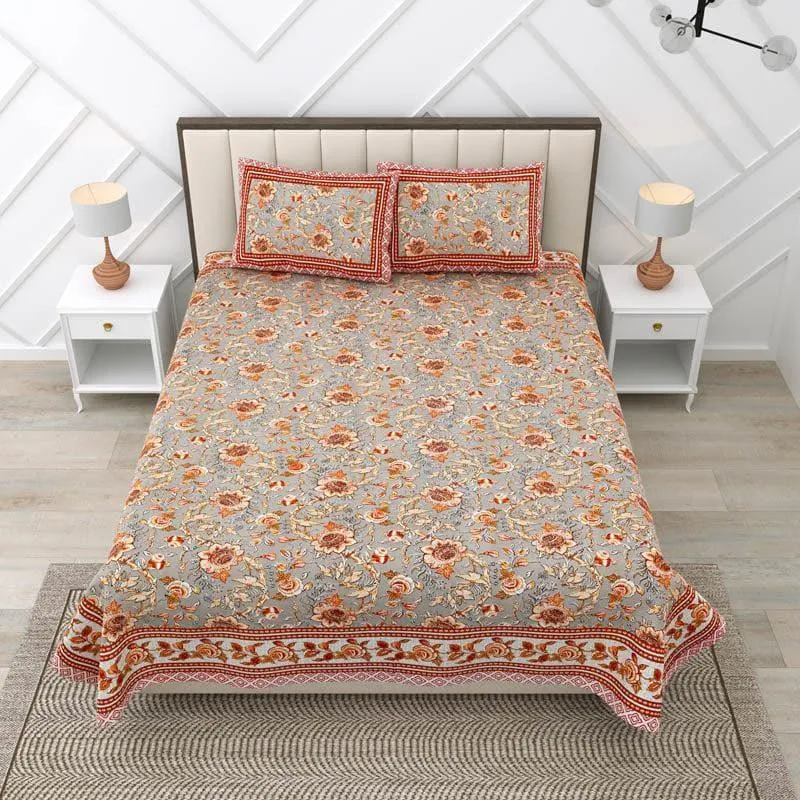 Rothnia Cotton Bedsheet - 144 TC media 1