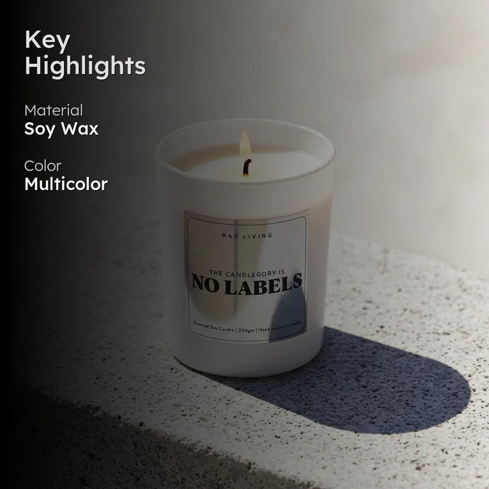 No Labels Scented Candle media 2