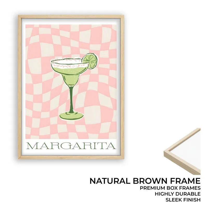 PinkCheck Margarita Archival Canvas Wall Art - Brown media 9