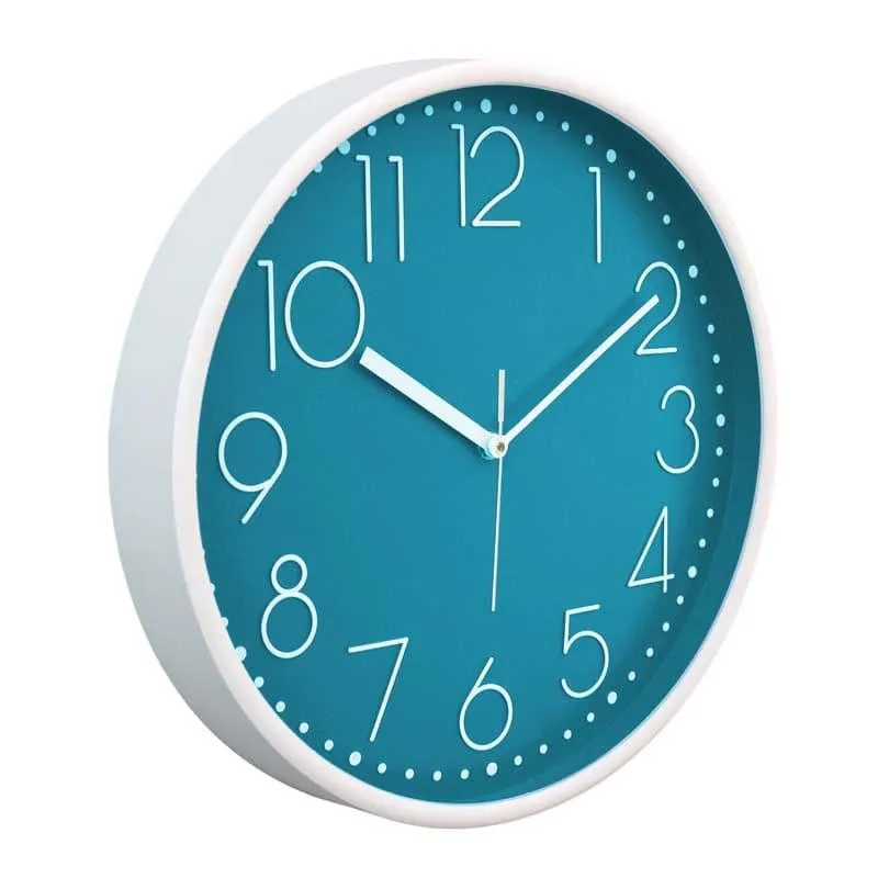 Elementary Wall Clock - Cerulean media 3