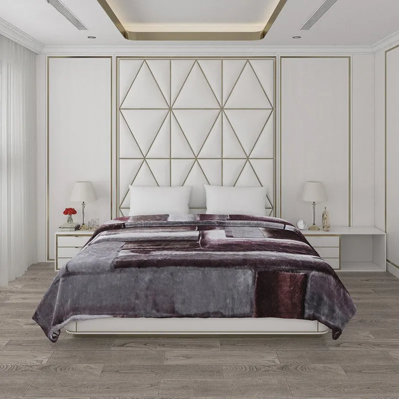 Monte Carlo Rustic Blocks Blanket - 800 GSM media 3