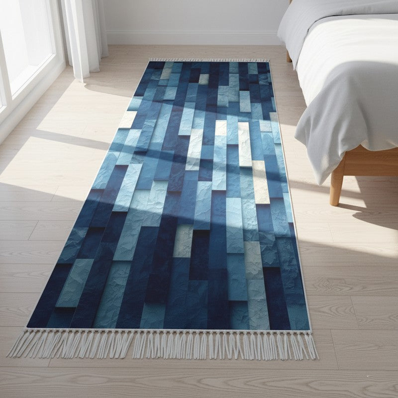 Emerald Lattice 3D Leaf Runner Rug - 2 x 5 ft