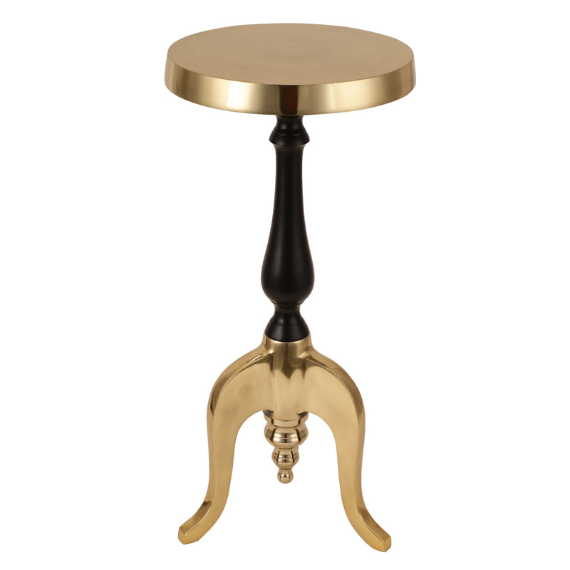 Misova Antique Accent Table - Black & Gold media 3