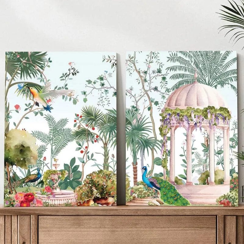 Begum Bagh Wall Painting - Set Of Two media 4