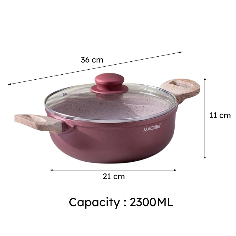 Macclite Kadhai With Lid - 10 Inches - 2300 mL media 9